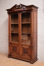 Renaissance style Bookcase in Walnut, France 19th century