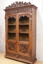 Renaissance style Bookcase in Walnut, France 19th century