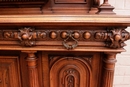 Renaissance style Cabinet and server in Walnut, France 19th century