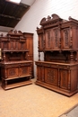 Renaissance style Cabinet and server in Walnut, France 19th century