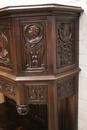 Renaissance style Cabinet in Oak, France 19th century