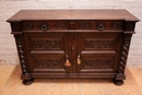 Renaissance style Cabinet in Oak, Belgium 1900