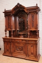 Renaissance style Cabinet in Walnut, France 19th century