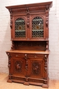 Renaissance style Cabinet in Oak, Belgium 19th century