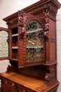 Renaissance style Cabinet in Oak, Belgium 19th century