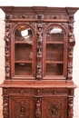 Renaissance style Cabinet/bookcase in Oak, France 19th century