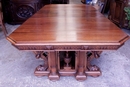 Renaissance style Table in Walnut, France 19th century