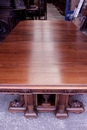 Renaissance style Table in Walnut, France 19th century