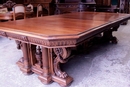 Renaissance style Table in Walnut, France 19th century