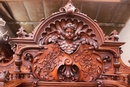 Renaissance style Day bed in Walnut, France 19th century