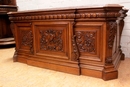 Renaissance style Desk in Oak, France 19th century