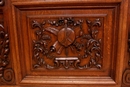 Renaissance style Desk in Oak, France 19th century