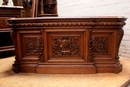 Renaissance style Desk in Oak, France 19th century