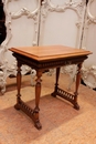 Renaissance style Desk table in Walnut, France 19th century