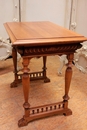 Renaissance style Desk table in Walnut, France 19th century