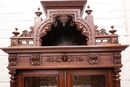 Renaissance style Display cabinet in Walnut, France 19th century