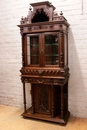 Renaissance style Display cabinet in Walnut, France 19th century