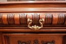 Renaissance style Display cabinet in Walnut, France 19th century