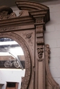 Renaissance style Fire mantle in Oak, France 19th century