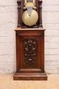 Renaissance style Grandfather clock in Walnut, France 19th century