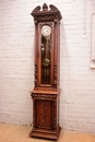 Renaissance style Grandfathers clock in Walnut, France 19th century