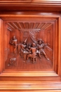 Renaissance style Cabinet in Walnut, France 19th century