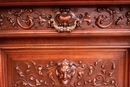 Renaissance style Cabinet in Walnut, France 19th century