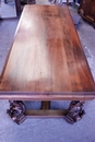Renaissance style Table in Walnut, France 19th century