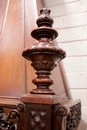 Renaissance style Fire mantle in Walnut, France 19th century