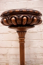 Renaissance style Pedestal in Walnut, France 19th century