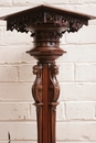 Renaissance style Pedestal in Walnut, France 19th century
