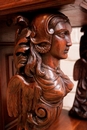 Renaissance style Prayer bench in Walnut, France 19th century