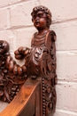 Renaissance style Savona rola arm chair in Walnut, France 19th century