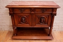 Renaissance style Server in Walnut, France 19th century