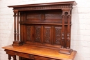 Renaissance style Server in Walnut, France 19th century