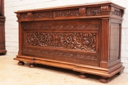 Renaissance style sideboard walnut