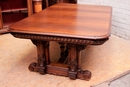 Renaissance style Table in Walnut, France 19th century