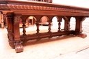 Renaissance style Table in Walnut, France 19th century