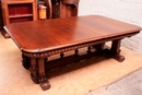 Renaissance style Table in Walnut, France 19th century