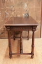 Renaissance style Desk table in Walnut, France 19th century