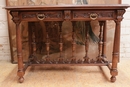 Renaissance style Desk table in Walnut, France 19th century