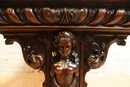 Renaissance style Table in Walnut, France 19th century