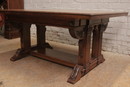 Renaissance style Table in Walnut, France 19th century