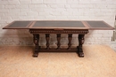 Renaissance style Table in Walnut, France 19th century