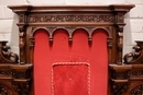 Renaissance style Wall panel in Walnut, France 19th century