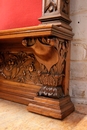 Renaissance style Wall panel in Walnut, France 19th century