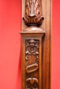 Renaissance style Wall panel in Walnut, France 19th century