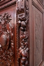 Renaissance style wardrobe in Oak, France 19th century