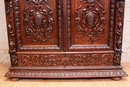 Renaissance style wardrobe in Oak, France 19th century