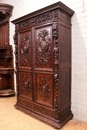 Renaissance style wardrobe in Oak, France 19th century